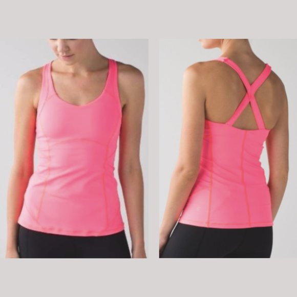 lululemon athletica Tops - Lululemon Kanto Catch Me Tank Pink Size 6